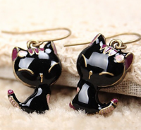 boucle d'oreille petit chat